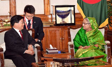 মিয়ানমারের ওপর চাপ সৃষ্টি করতে চীনের প্রতি প্রধানমন্ত্রীর আহ্বান