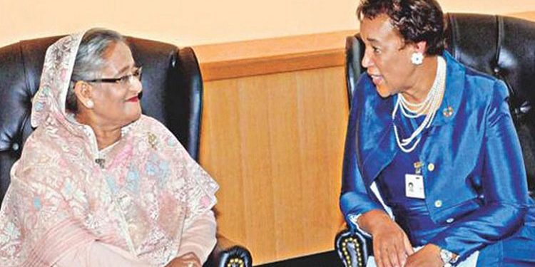 অসামান্য অর্জনের জন্য প্রধানমন্ত্রী শেখ হাসিনার প্রশংসায় কমনওয়েলথ মহাসচিব প্যাট্রিসিয়া