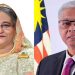 মালয়েশিয়ার প্রধানমন্ত্রীকে শেখ হাসিনার অভিনন্দন