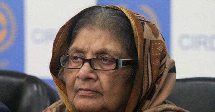 সাজেদা চৌধুরী মারা গেছেন