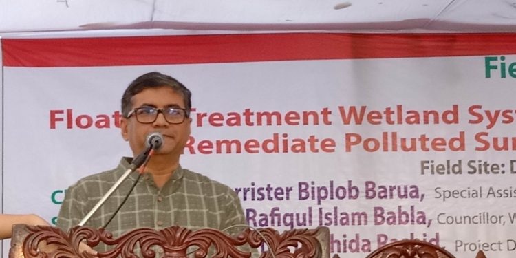 পানি দূষণ রোধে সচেতনতার বিকল্প নেই- বিপ্লব বড়ুয়া