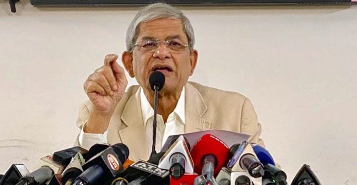 গণতন্ত্রের লেবাস পরিয়ে রাজনৈতিক কাঠামো নষ্ট করেছে সরকার: ফখরুল