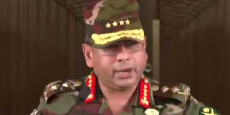 অন্তর্বর্তী সরকার দেশ চালাবে : সেনাপ্রধান